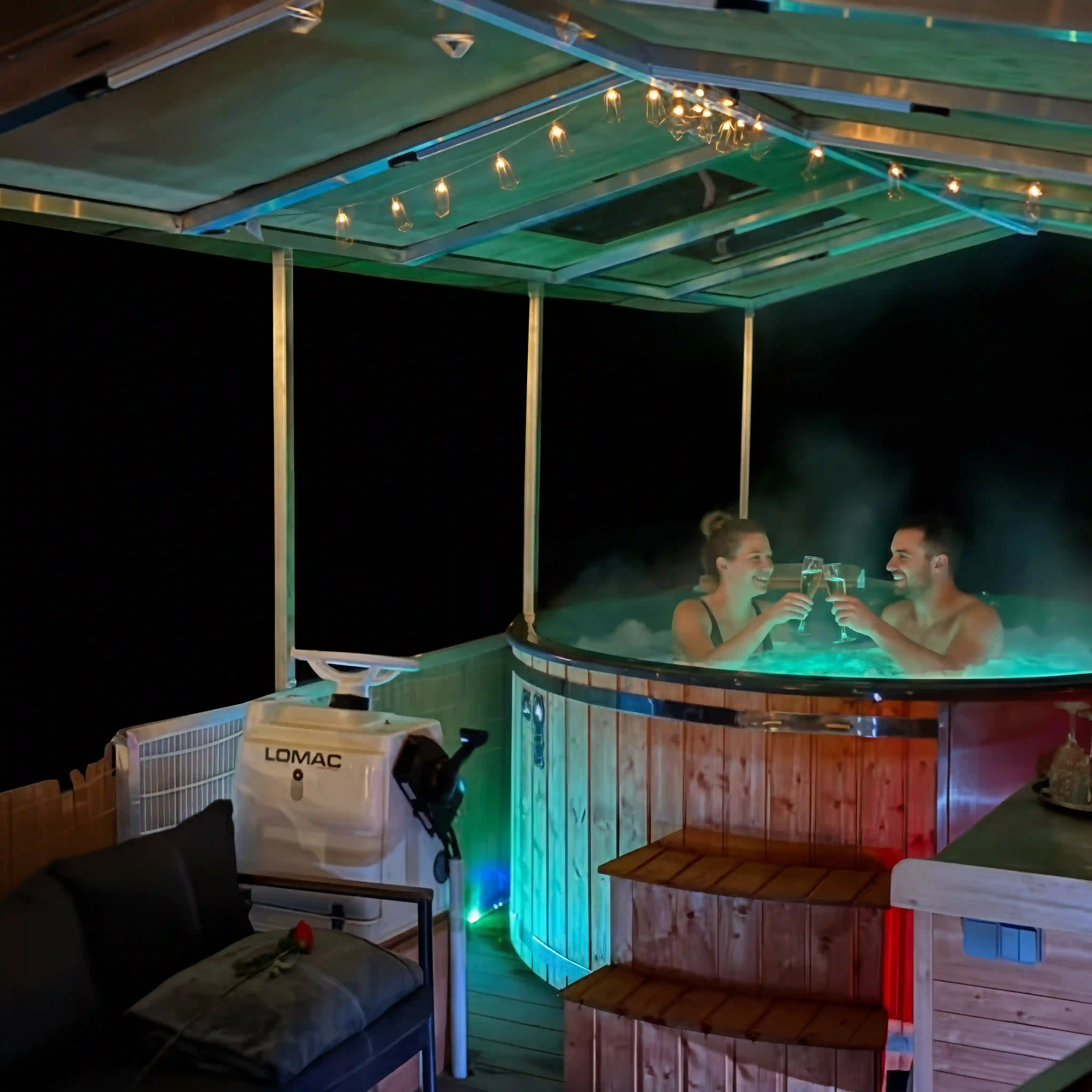 Whirlpool Floß mit Massage- und Luftdüsen